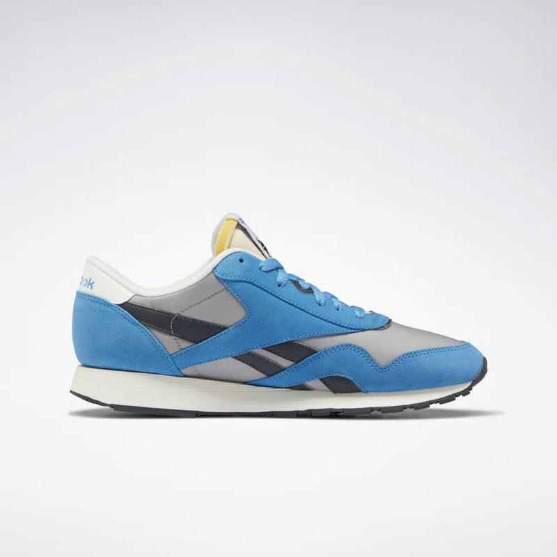 Reebok Classic Nylon Tenisky Panske - Modre/Siva UI9984QT